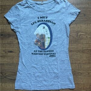 2000’s Parks and Recreation Lil Sebastian Mini Horse Graphic Babydoll T-Shirt